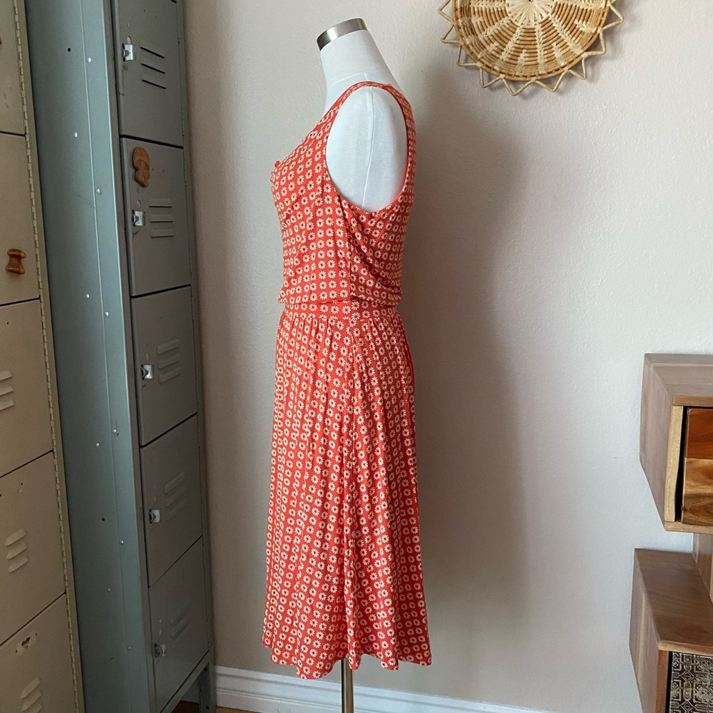 Maeve Anthropologie Cowl Neck Floral Print Jersey Dress - Picture 5 of 14